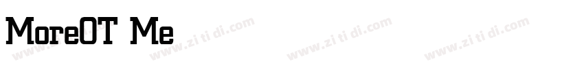 MoreOT Medium字体转换